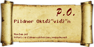 Pildner Oktávián névjegykártya